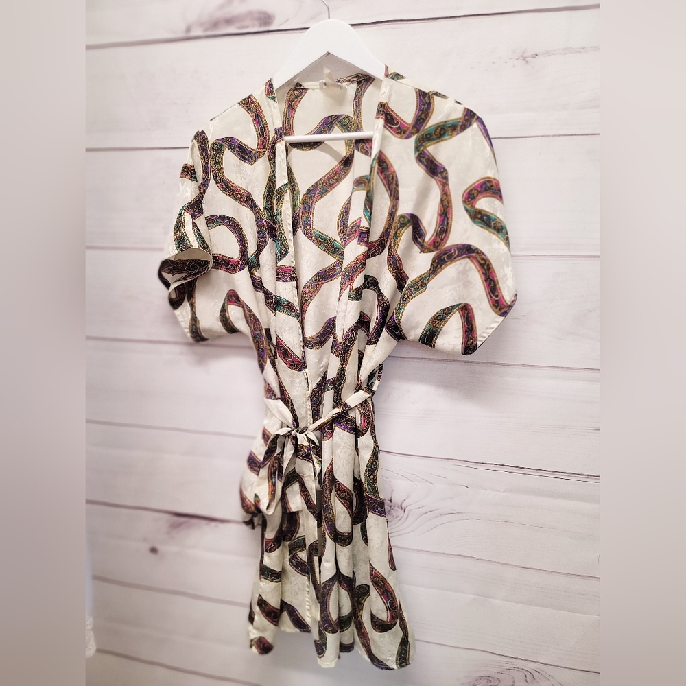 Vintage Knee Length Belted House Robe